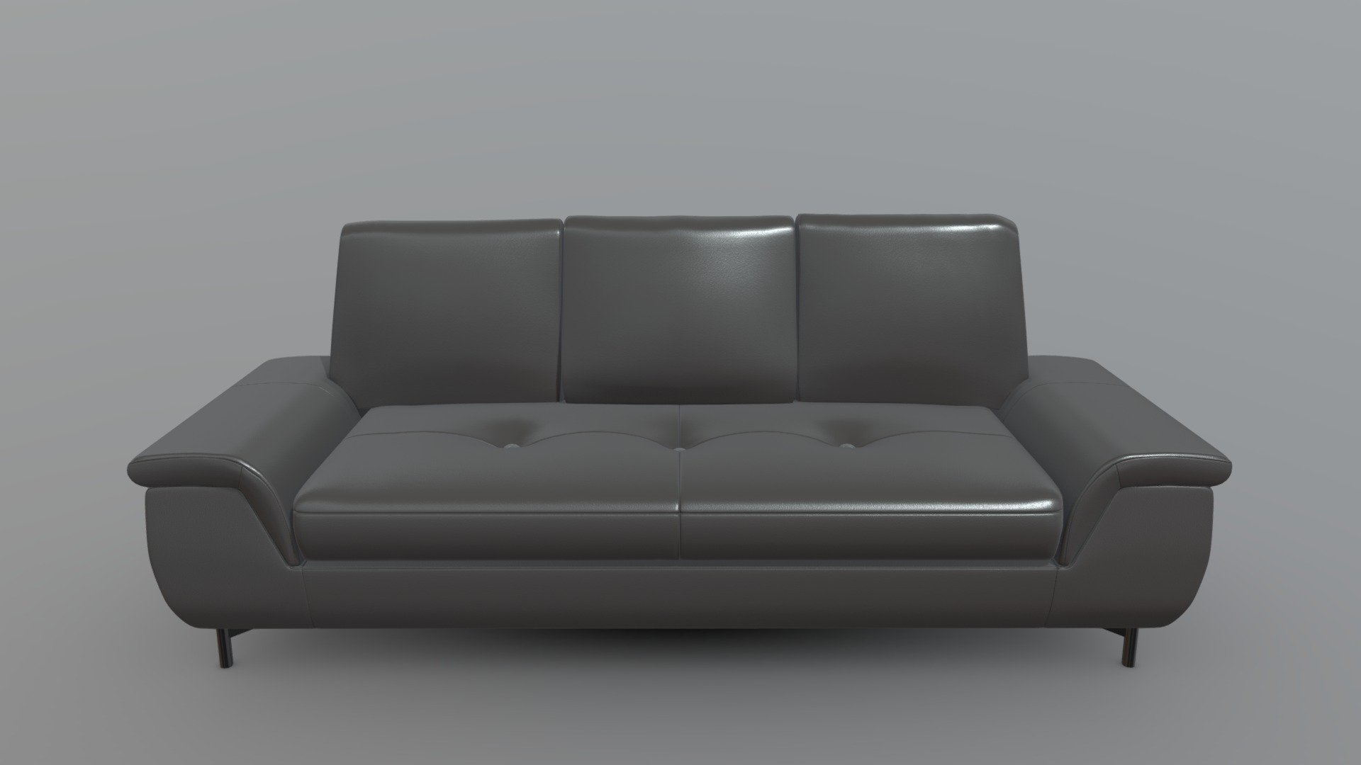 Leather Sofa - Download Free 3d Model By Red Kaiser (tianfu555 