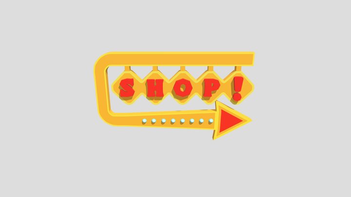 Placa da Loja (Shop Sign) 3D Model
