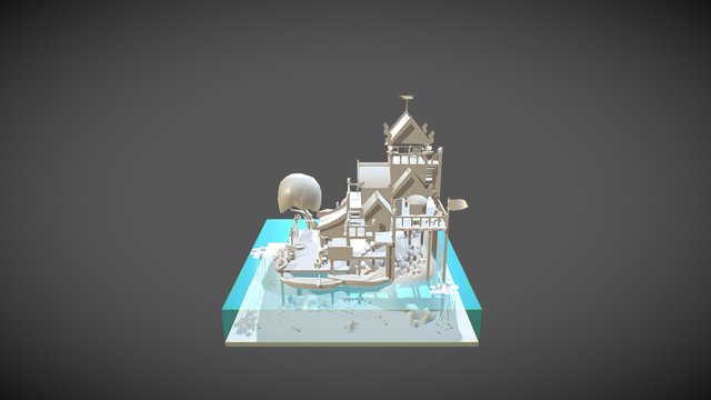 Khmer Fantasy House By Sabay Osja Studio 3D Model