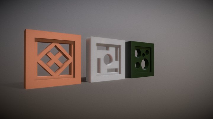 Breeze block VIETNAM -gạch lấy gió 3D Model