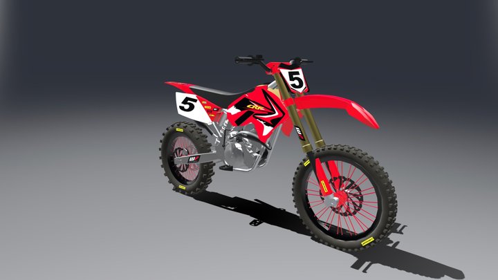 Honda CRF 250 4 stroke dirt-bike 3D Model