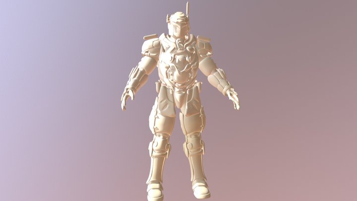 SuperD ArmorGuy beautified 3D Model