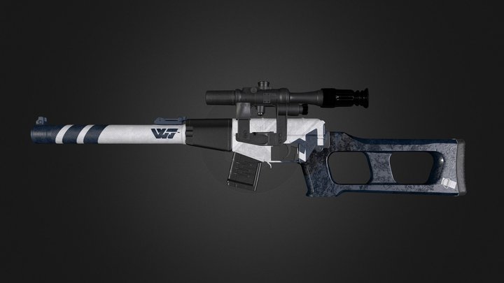 PUBG - WackyJacky101's VSS Skin 3D Model