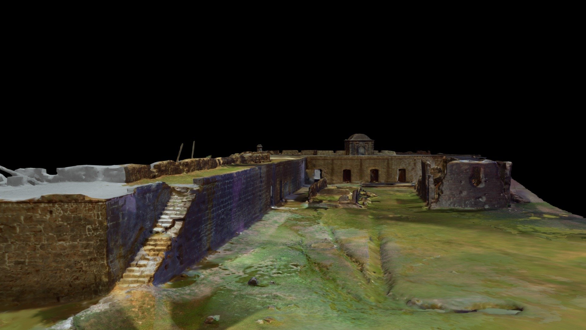 Fort San Lorenzo, Panama Lidar Mesh RAW