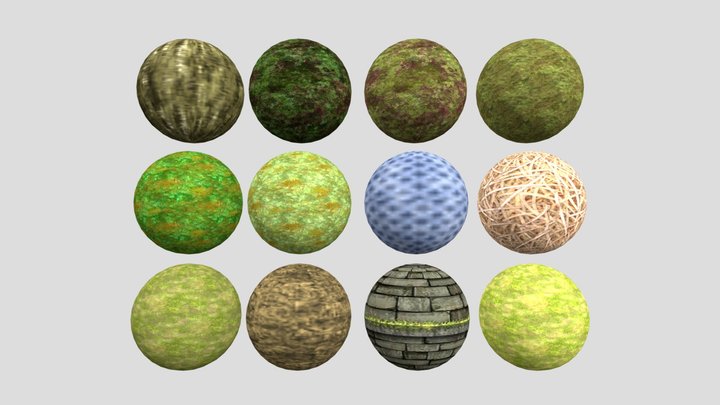 Low Poly Materials Pack 3 3D Model