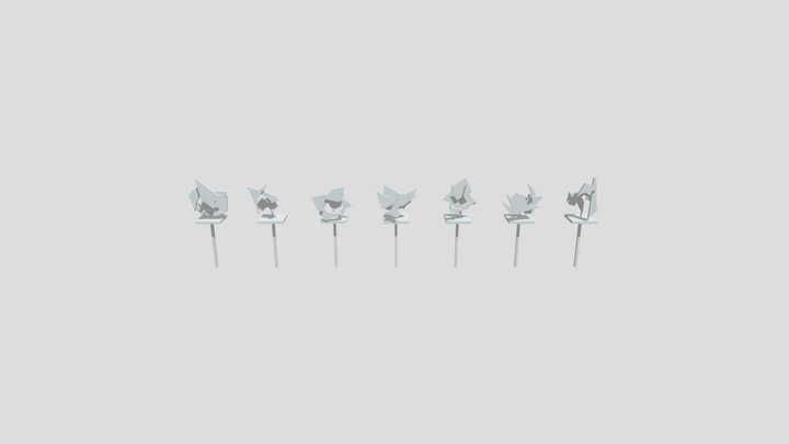 Scène Présentation Pieds 3D Model