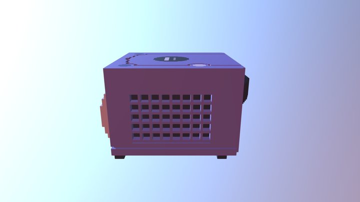 Gamecube Console 64x64 3D Model