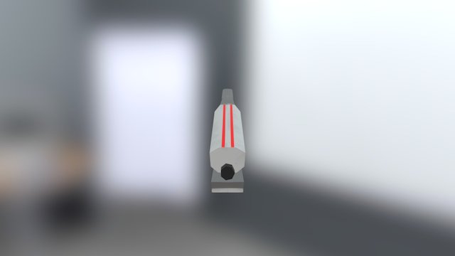 Sci Fi Rail Gun 3D Model