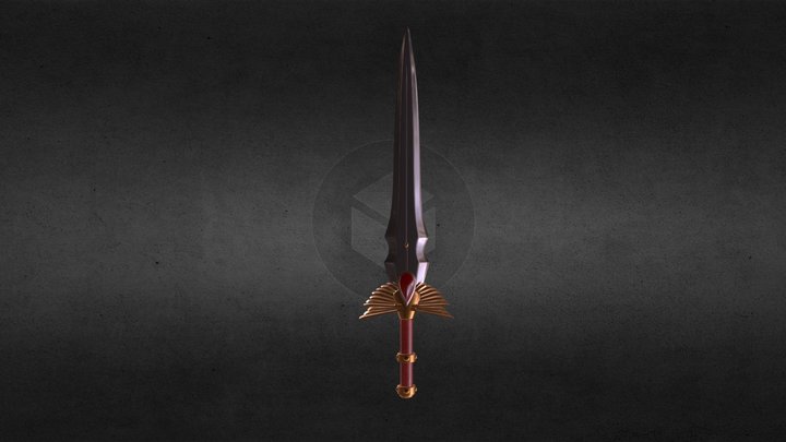 Encarmine Warblade (no engravings) 3D Model