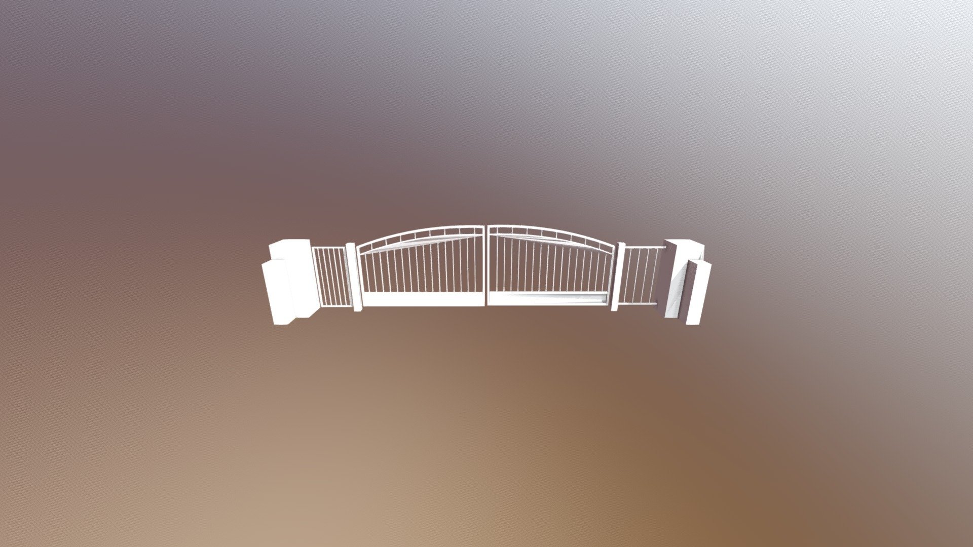 D Gate - 3D model by Papon.Nongpongsakul [1523766] - Sketchfab