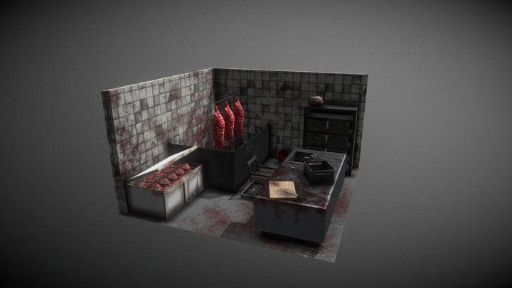 Final 3d low poly scene 3D Model