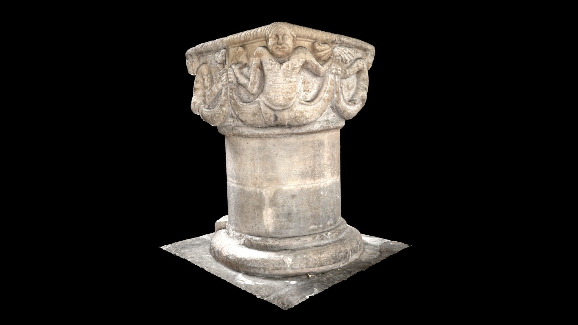 St Peters Church, Cambridge; 12th-century Font