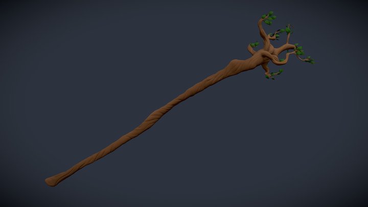 Staff of the Woodlands - D&D 5th Edition 3D Model