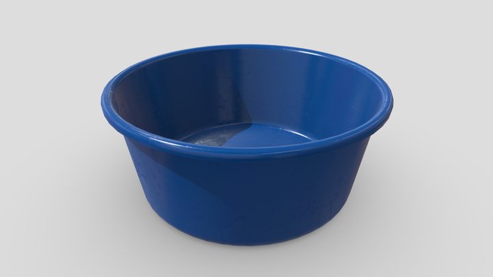 CC0 - Plastic Wash Basin 2 3D Model