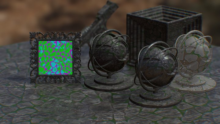Grassy blocks RGB channel Material and Stylied