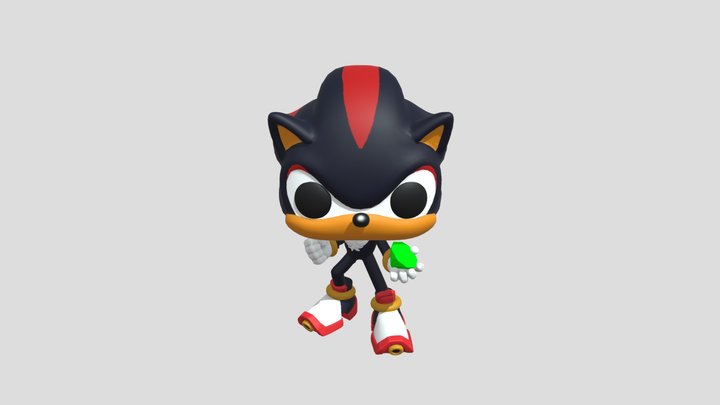 SA2 Shadow Funko Pop 3D Model