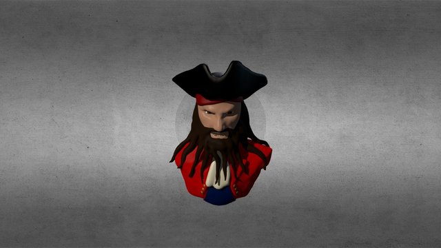 Black Beard 3D Model