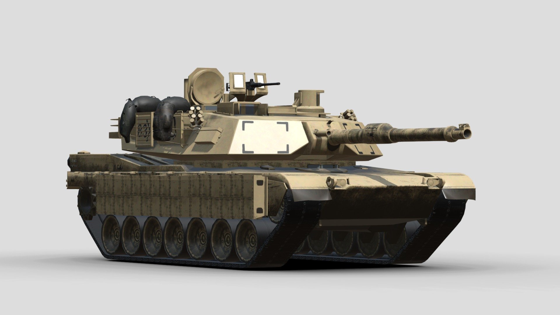 M1A1 Abrams Main Battle Tank - Download Free 3D model by Muhamad Mirza ...