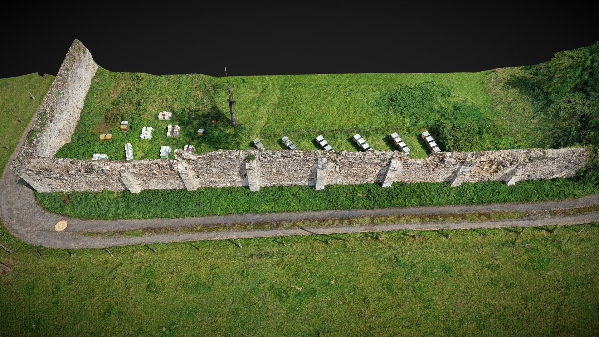 Renovation du Mur - Abbaye de Grestain