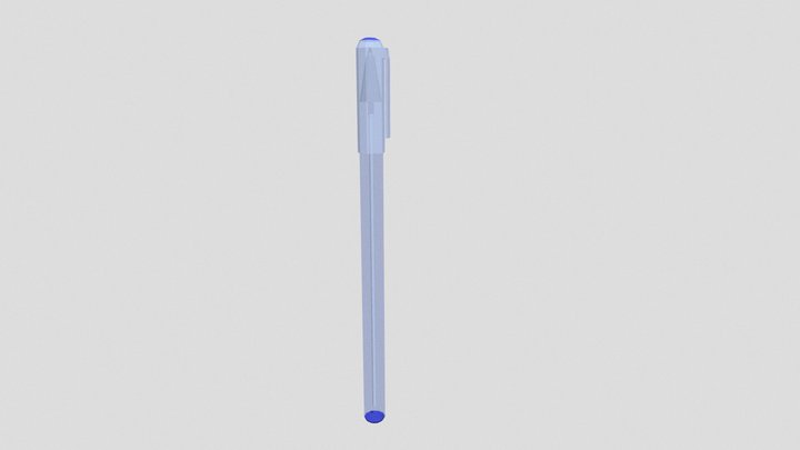 Simple LowPoly Pen 3D Model