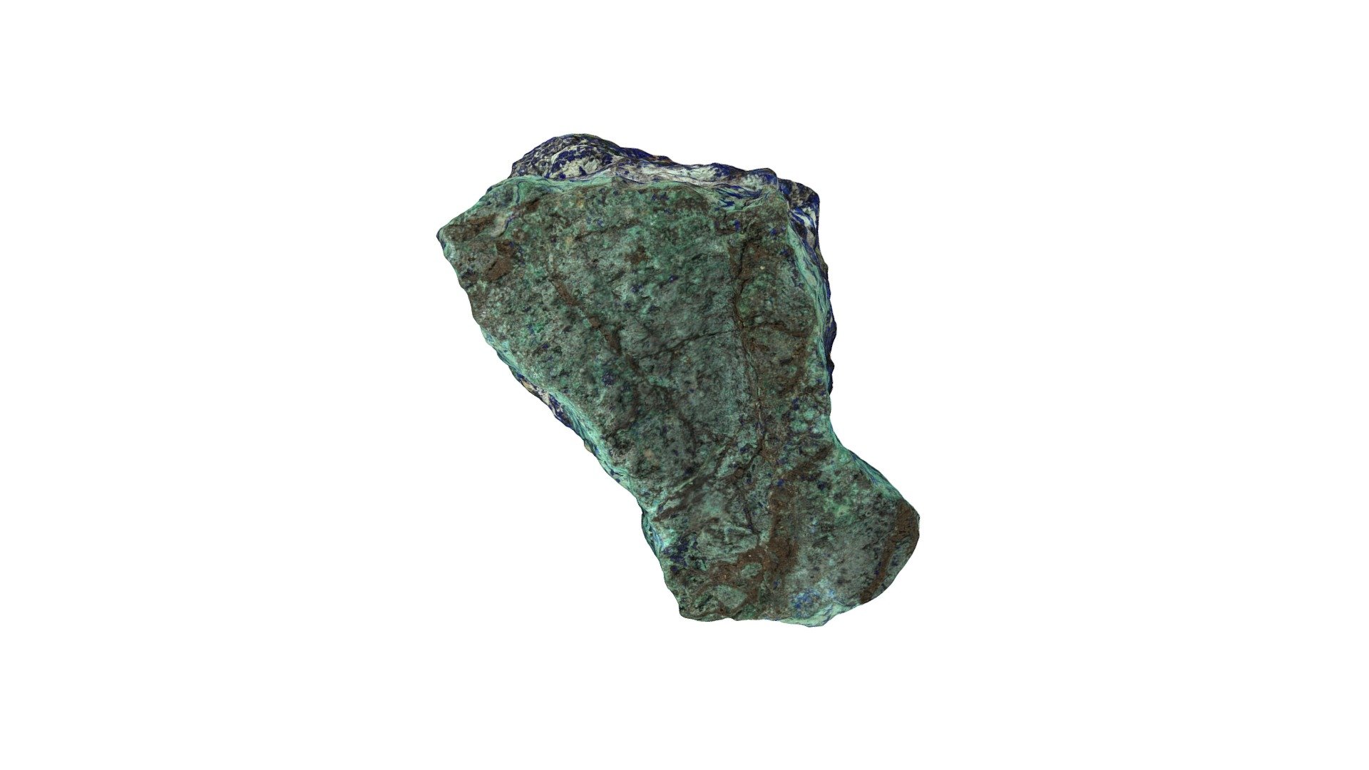 Azurite with Embolite