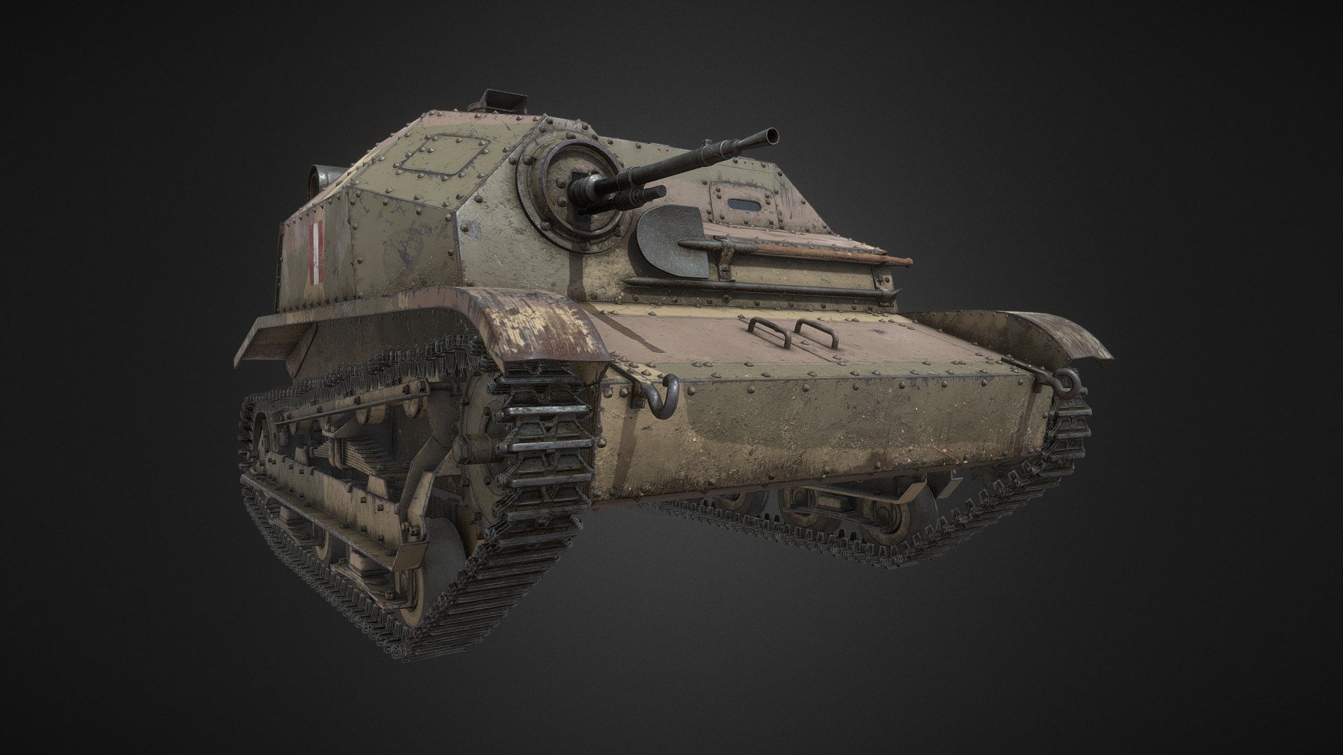TKS/TK3 Tankette 3D model by NURBS [152d69e] Sketchfab