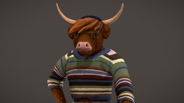 Fenrin Stonehorn (with normalmap) 3D Model