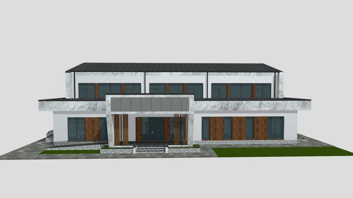 GRADINITA CU ETAJ V1 3D Model