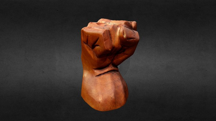 Wooden Fist 3D Model