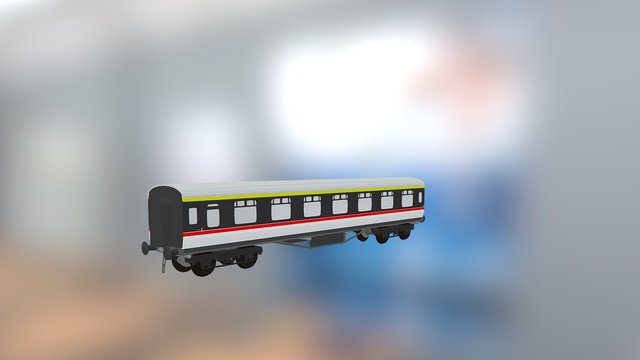 7.1/4" Aristocraft Coach - Intercity Charter 3D Model