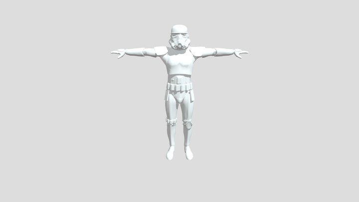 Stormtrooper (with Texture) 3D Model