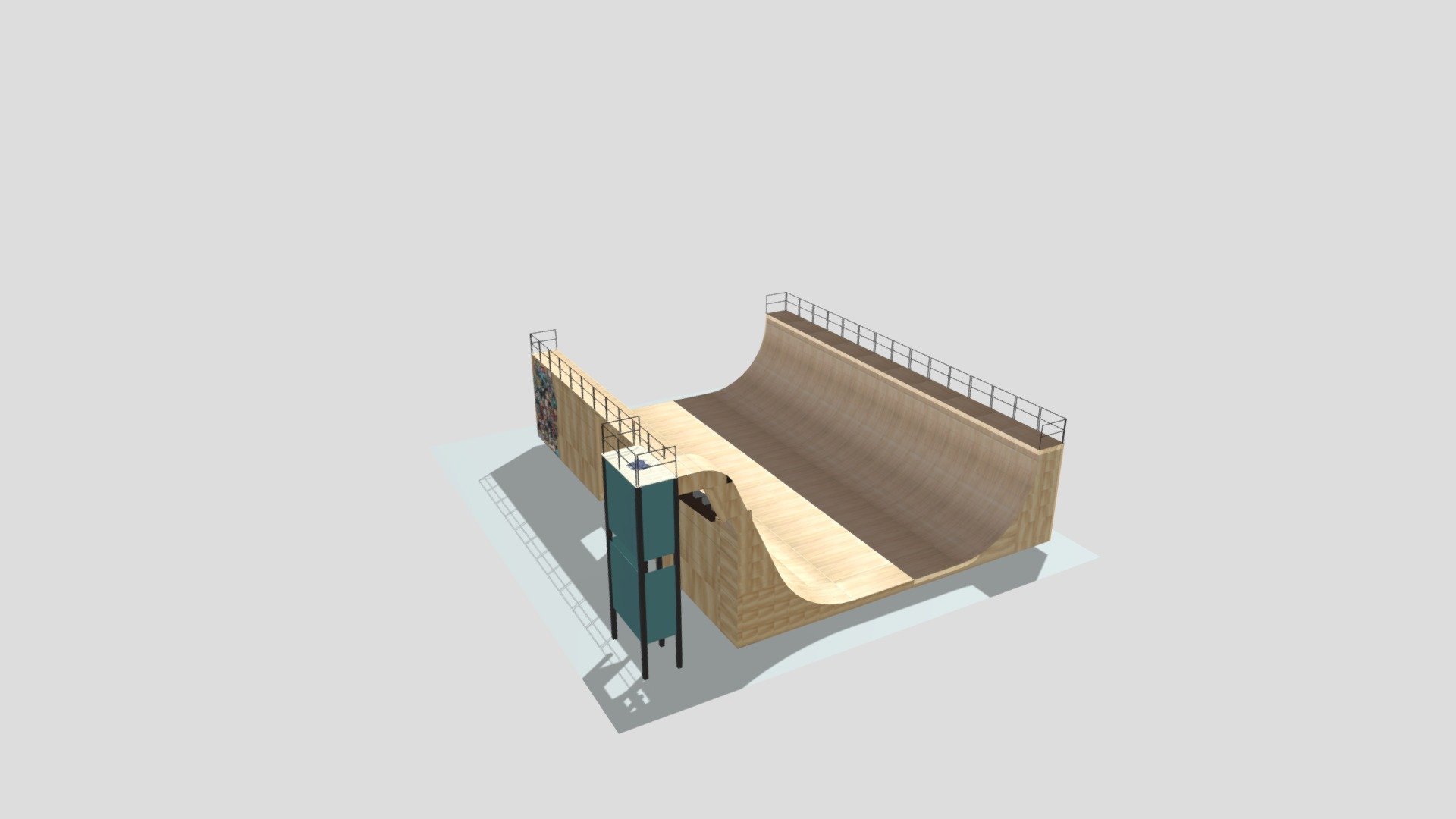 Skate Ramp Download Free 3D model by Deedo [15319ed] Sketchfab