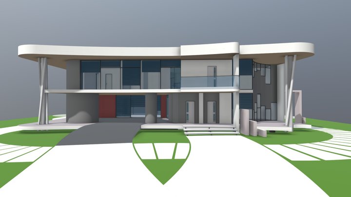 NE Oarch White House 3D Model