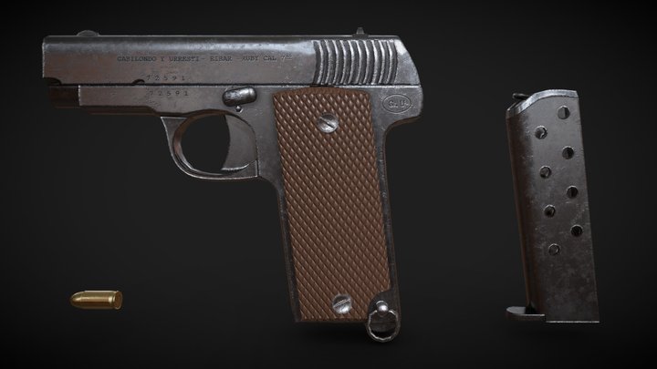 Ruby pistol 3D Model