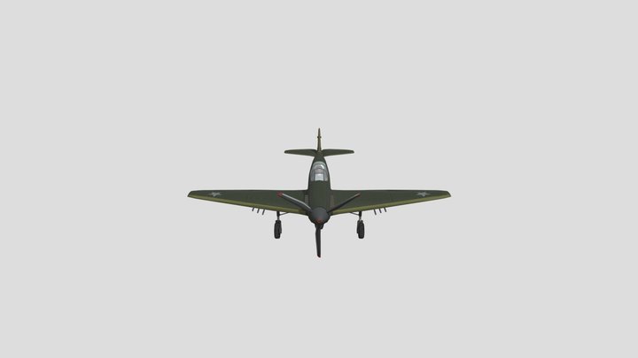 WWII Aircraft 3D Model