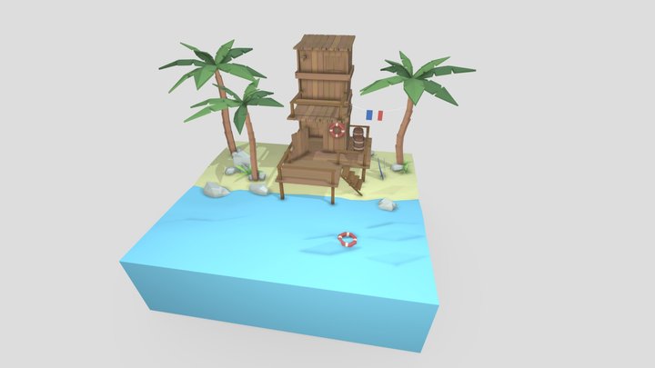 1IGP19_E_Laureys_Fran_SimpleScene 3D Model