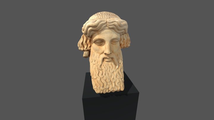 Erma di divinità, forse Dioniso 3D Model