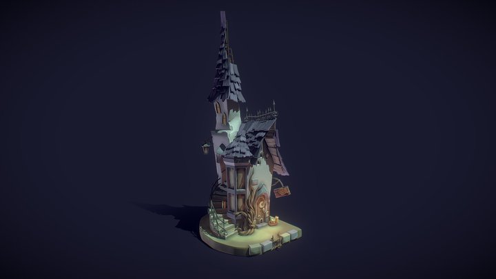 Magical Witch House 3D Model