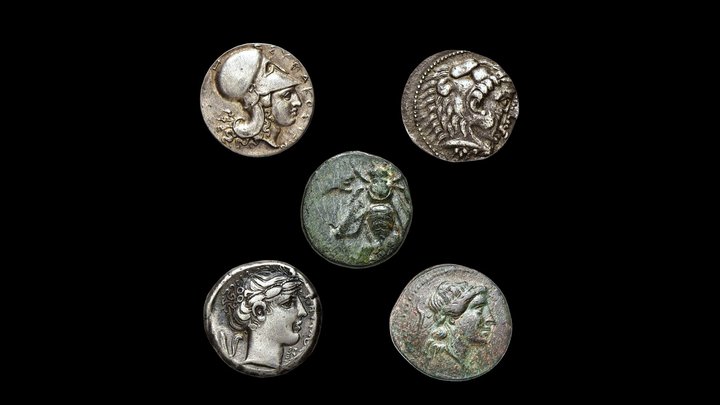 Ancient Greek Coin 3D Model