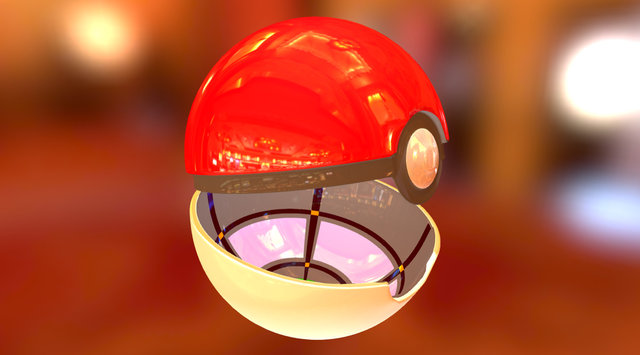 Pokeball 3D Model