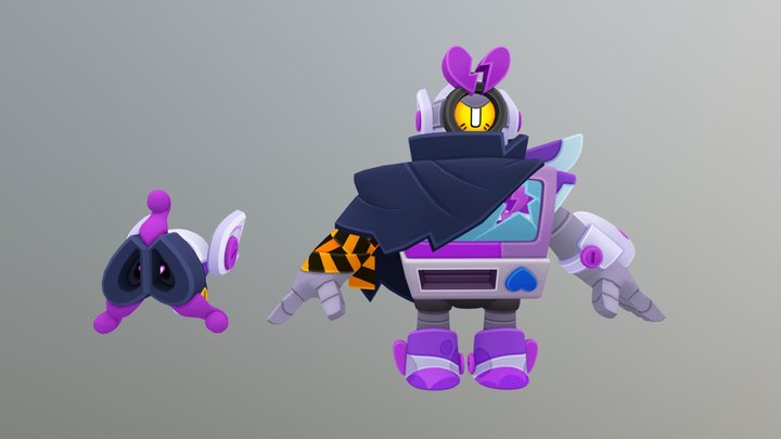 Heartbroken Rico - Brawl Stars 3D Model 3D Model