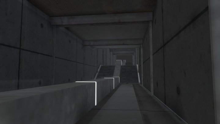 Dystopian Stairway – Kostenloses 3D-Modell STL
