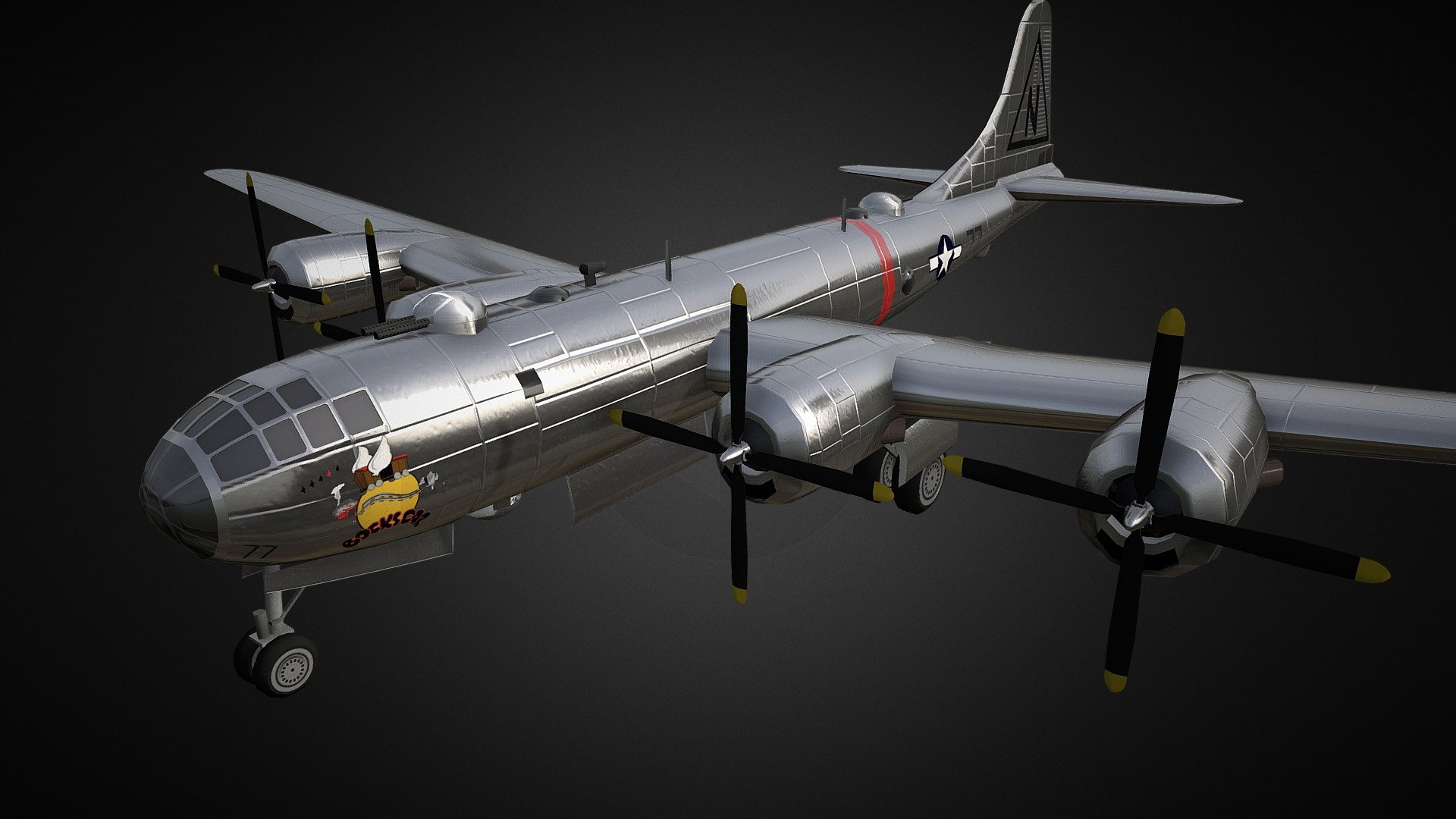 Boeing B-29 Superfortress ''Bockscar'' - 3D Model By Evangeline ...