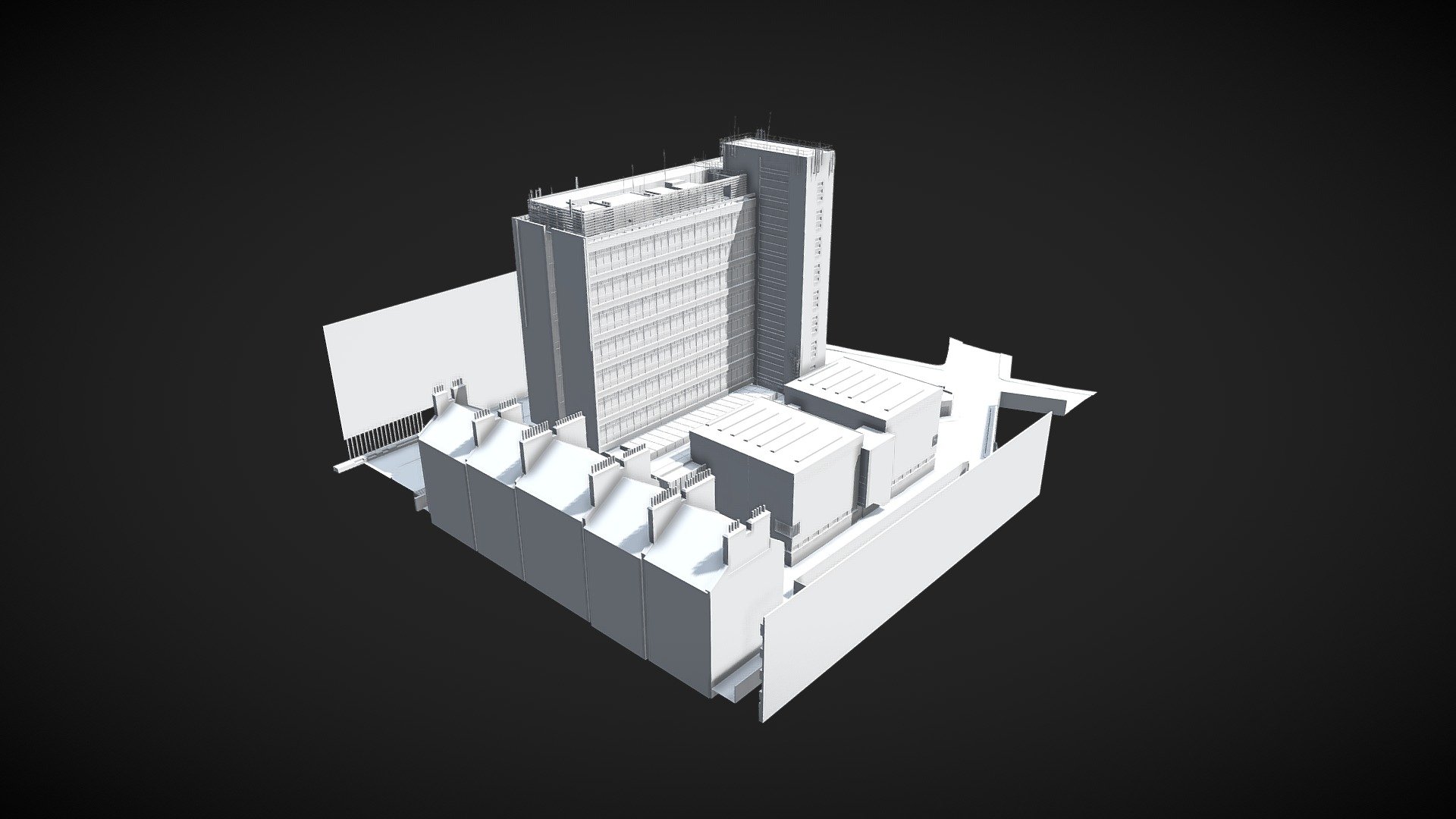 Appleton Tower - 3D model by LuminousGroup [1536a0a] - Sketchfab