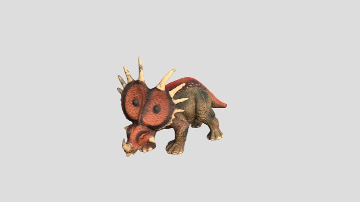 Styracosaurus  spiny lizard 3D Model