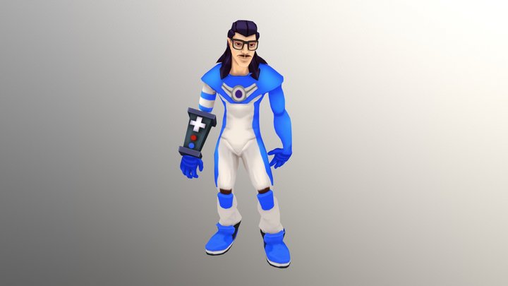 80 Dude Power Glove 3D Model