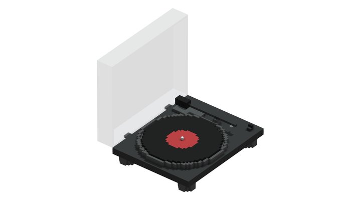 Record Player 3D Model