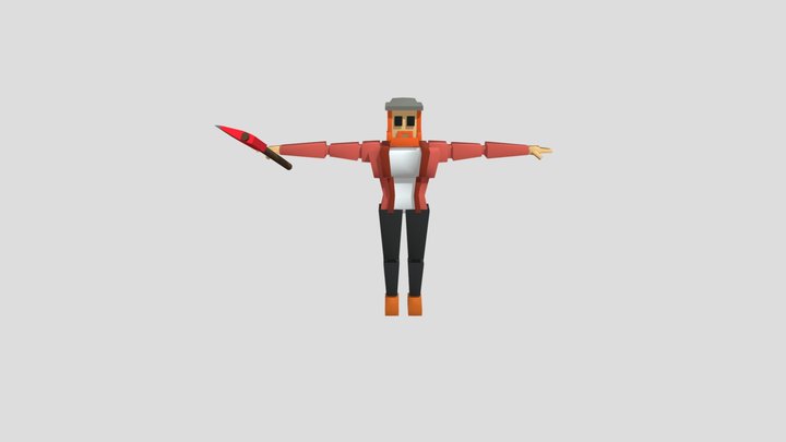 Sword And Shield Idle (2) 3D Model