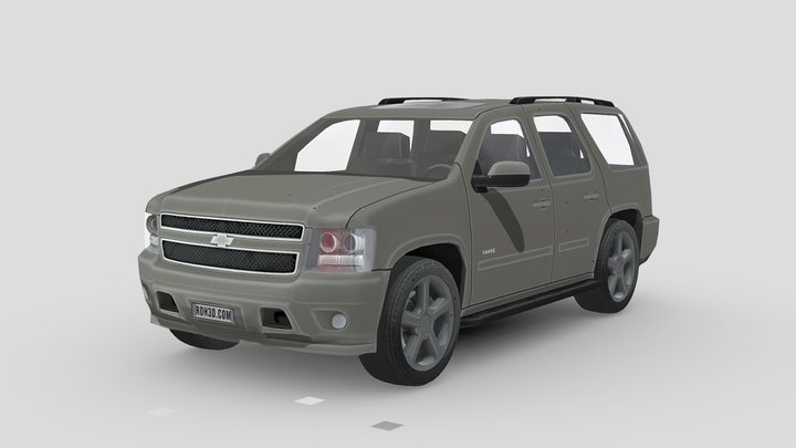 Low Poly Car - Chevrolet Tahoe 2010 3D Model