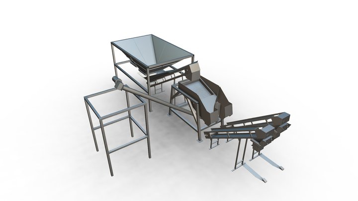 Сборка ЛС-3Н (Пневмопривод) 3D Model